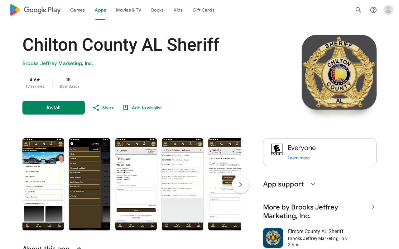 Chilton County Sheriff app for jail roster and arrest alerts